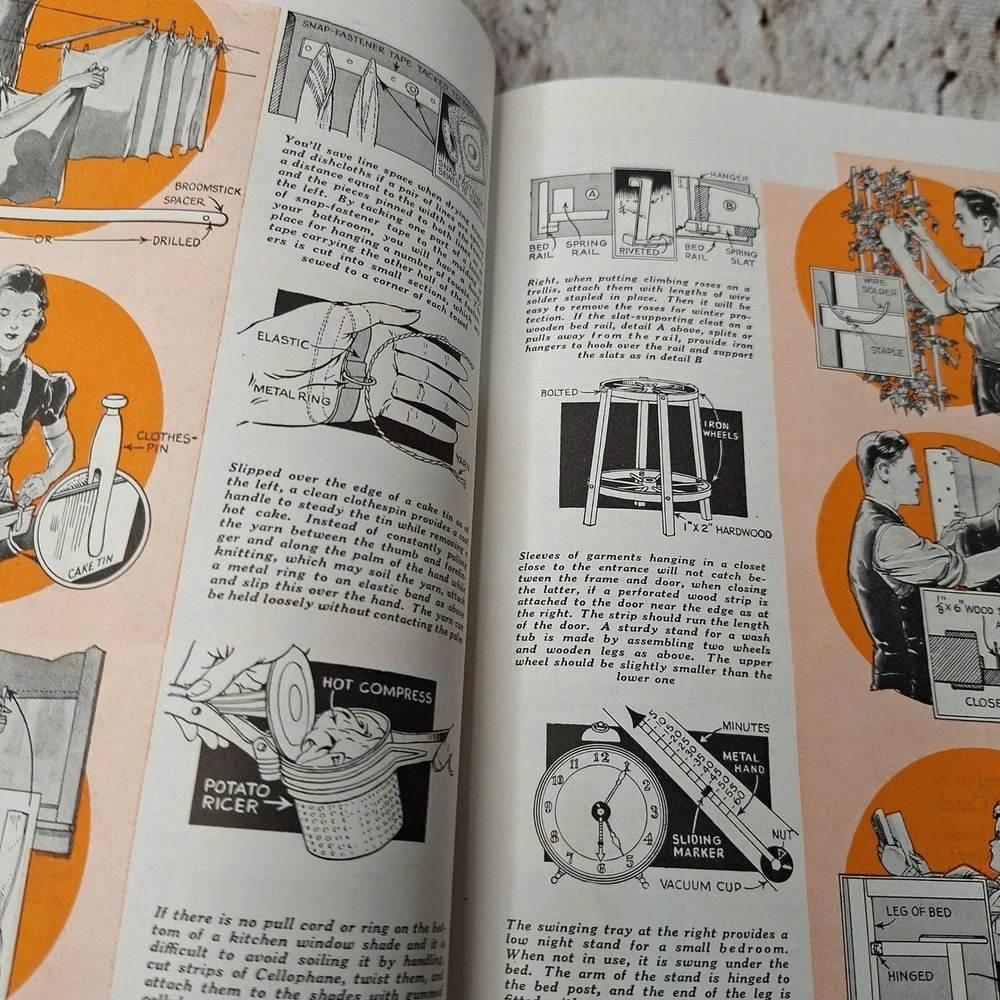 Vintage 1942 Popular Mechanics Home Kinks DIY Handyman Guide Magazine Booklet